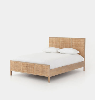 Cobain Natural Cane King Bed 