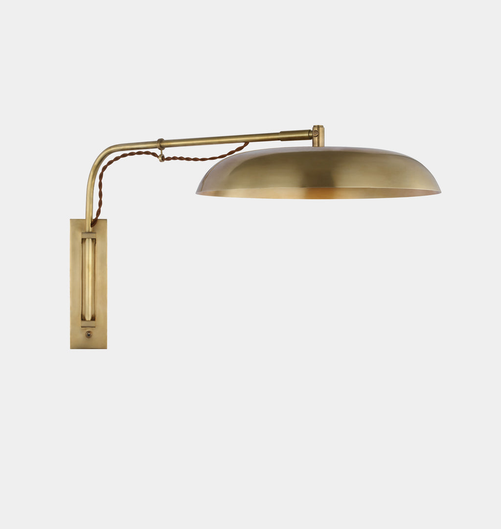Cyrus Medium Articulating Wall Light Antique Brass