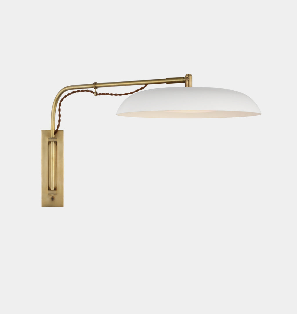 Cyrus Medium Articulating Wall Light Antique Brass