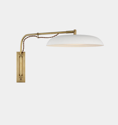 Cyrus Medium Articulating Wall Light Antique Brass