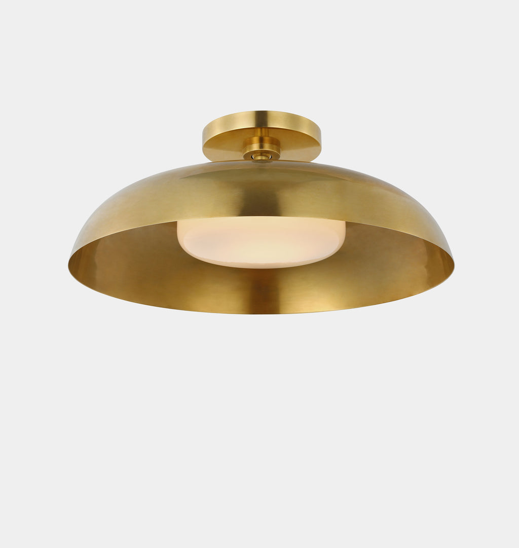 Cyrus 16" Flush Mount Antique Brass