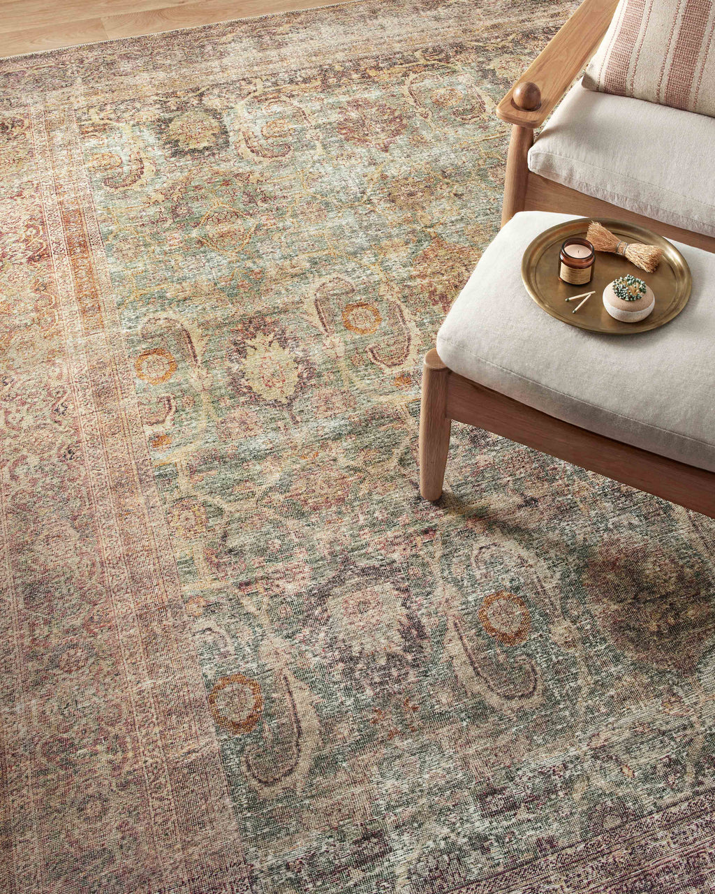 Georgie GER-03 Jade / Sunset Area Rug