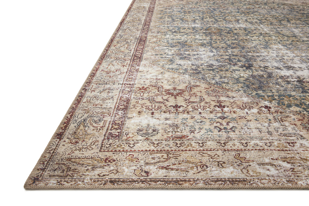 Georgie GER-04 Teal / Antique Area Rug