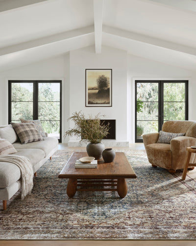 Georgie GER-04 Teal / Antique Area Rug