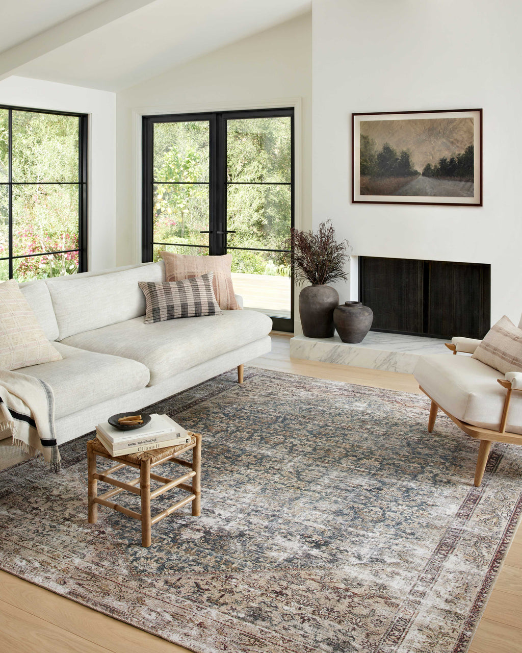 Georgie GER-04 Teal / Antique Area Rug