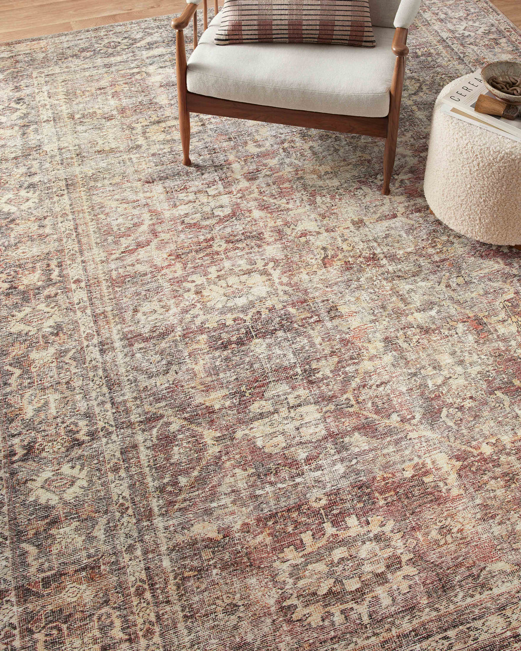 Georgie GER-06 Bordeaux / Antique Area Rug