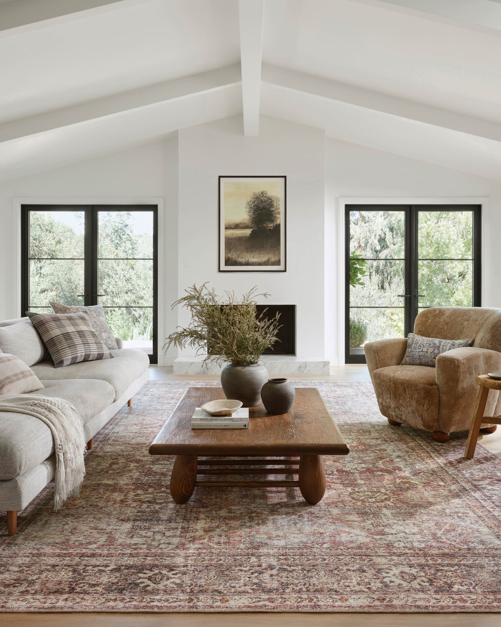 Georgie GER-06 Bordeaux / Antique Area Rug