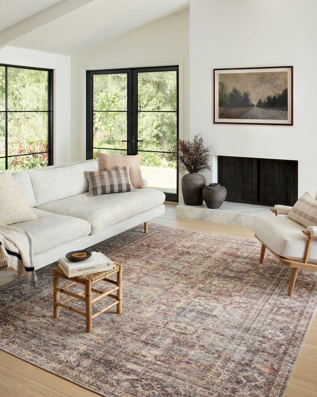Georgie GER-06 Bordeaux / Antique Area Rug