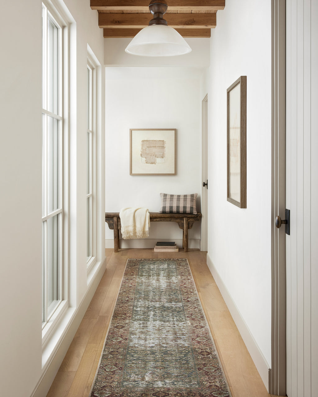 Georgie GER-07 Moss / Salmon Area Rug