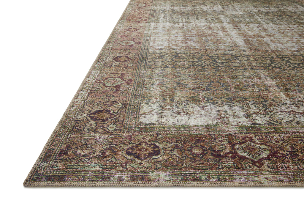 Georgie GER-07 Moss / Salmon Area Rug
