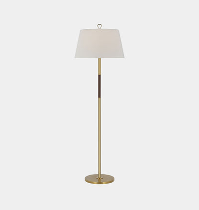 Griffin Large Floor Lamp Antique Saddle