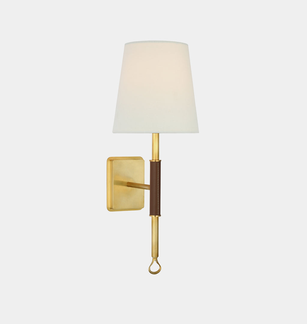 Griffin Sconce Antique Brass Saddle 