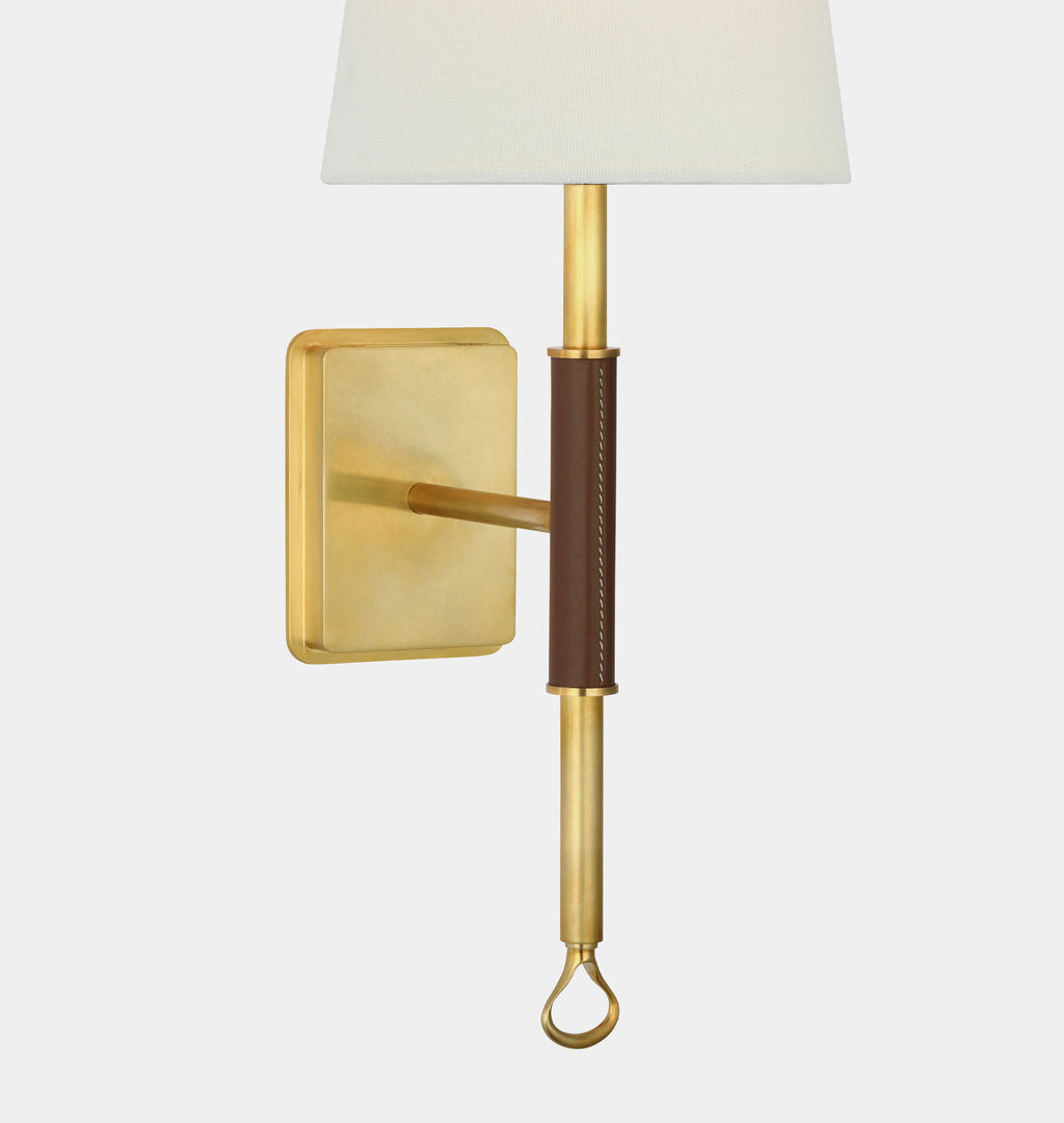 Griffin Sconce Antique Brass Saddle 