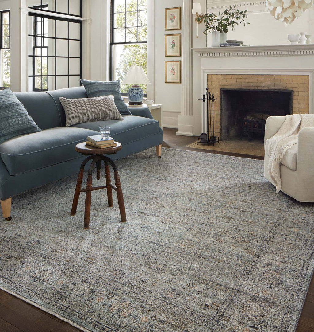 Katherine KES-01 Ocean / Gold Area Rug