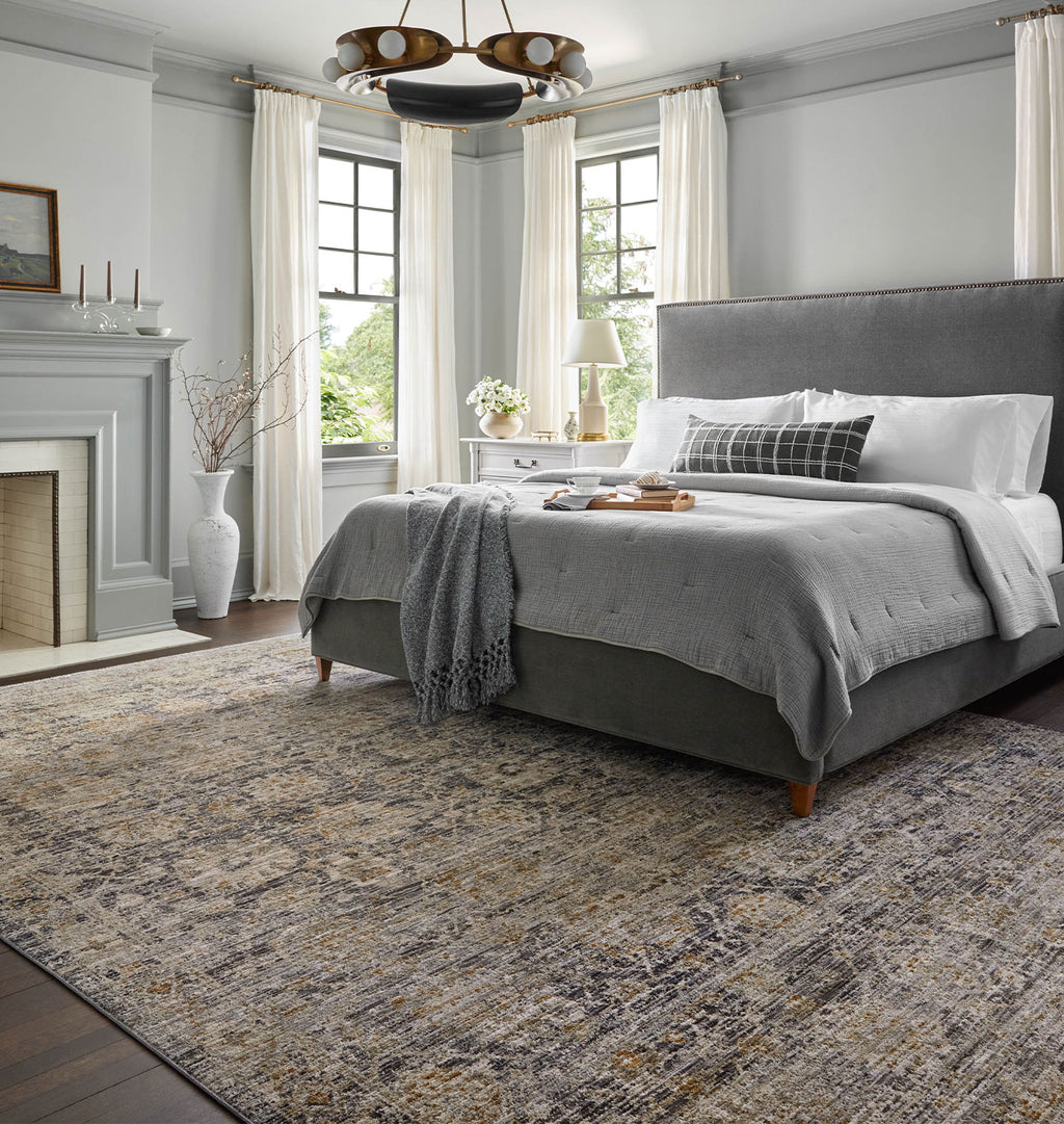 Katherine KES-02 Charcoal / Gold Area Rug
