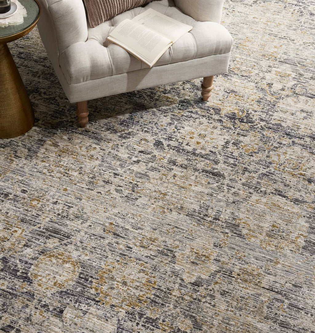 Katherine KES-02 Charcoal / Gold Area Rug