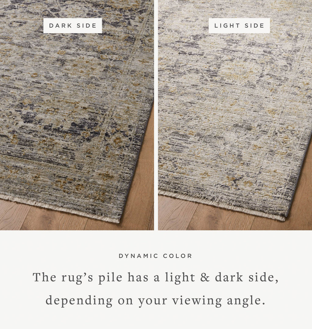 Katherine KES-02 Charcoal / Gold Area Rug