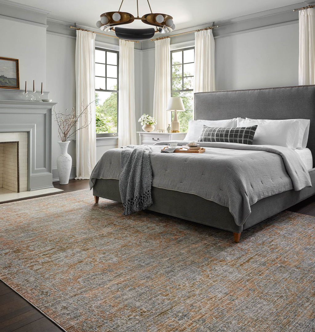 Katherine KES-02 Terracotta / Smoke Area Rug