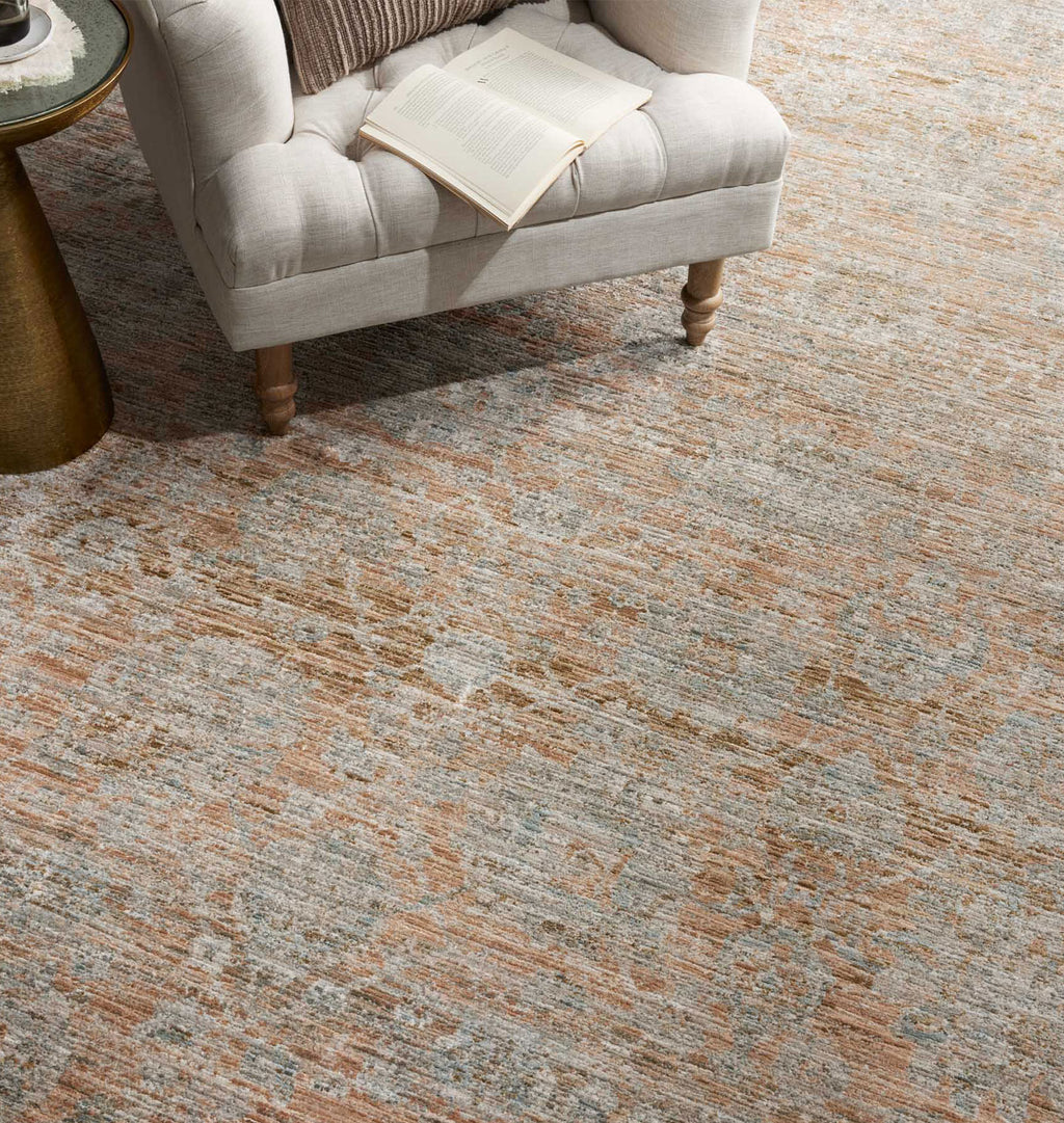 Katherine KES-02 Terracotta / Smoke Area Rug