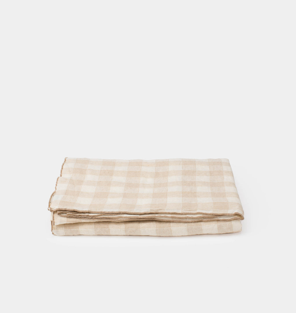 Canvas Vintage Tablecloth Creme