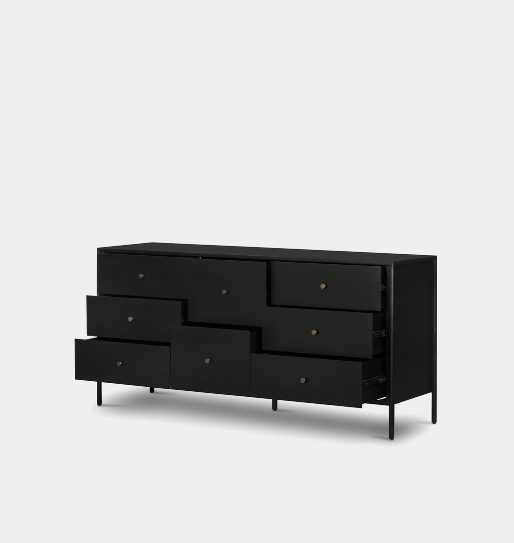 Morelos Black Iron Dresser