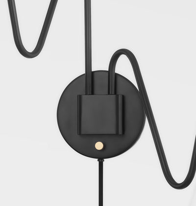 Onda Wall Sconce Soft Black