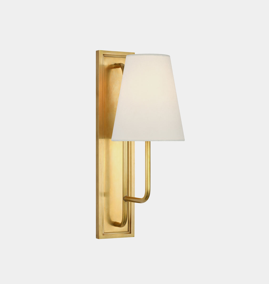 Rui Sconce Brass Linen