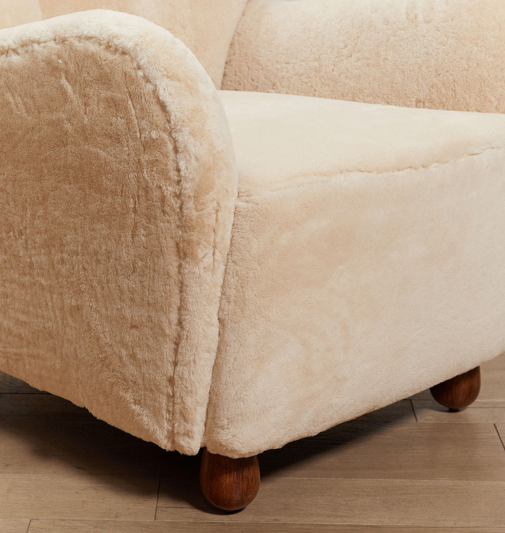 Tera Armchair Camel Shearling