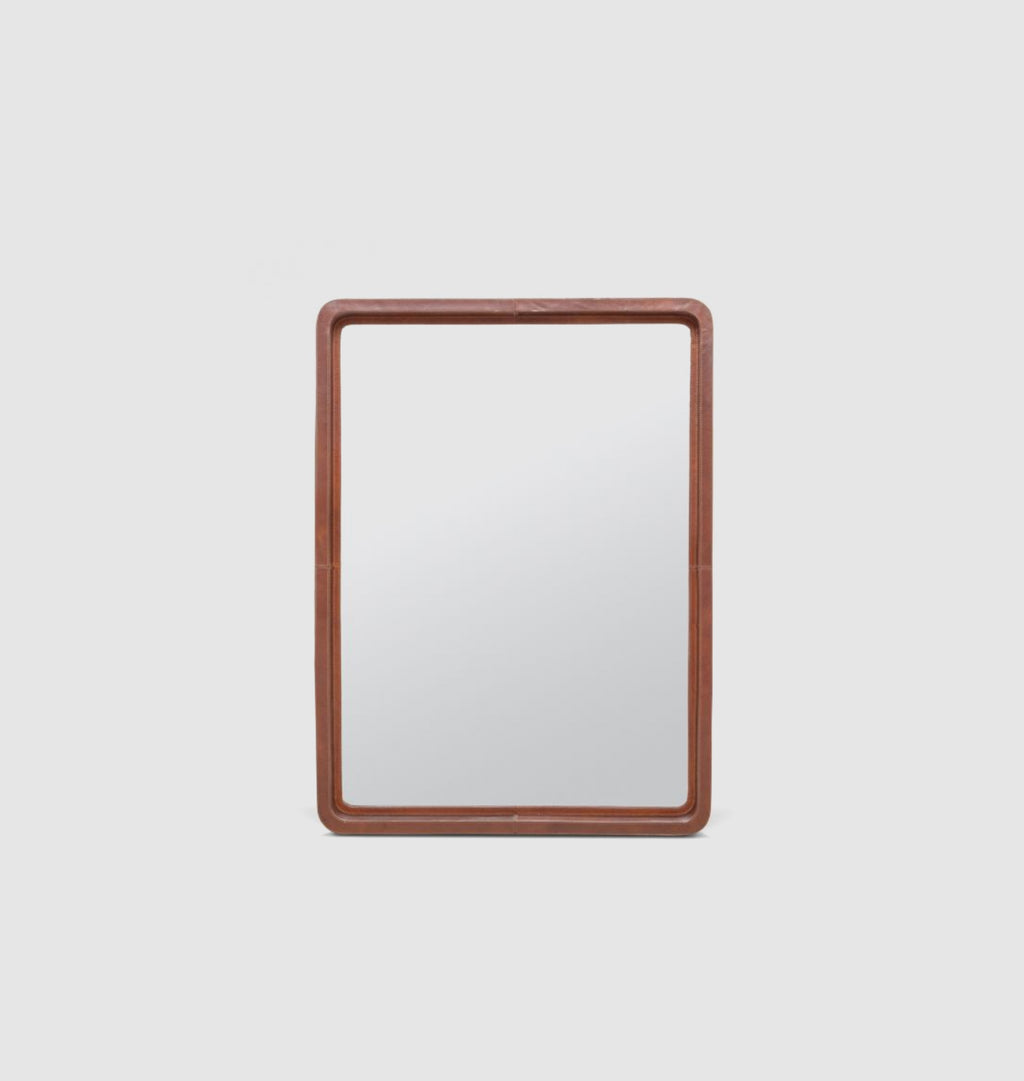 Chicory Leather Mirror 26 x 38