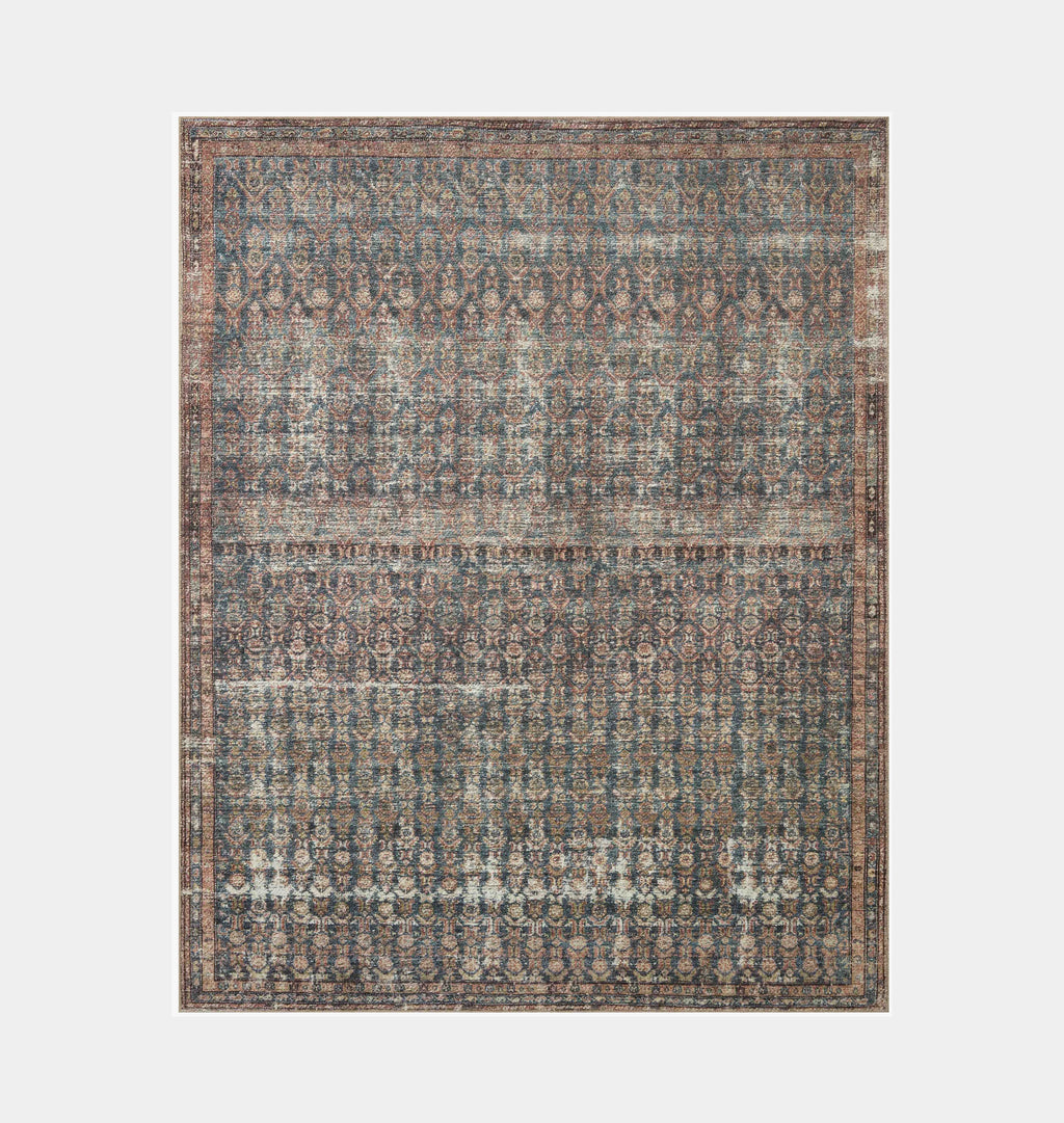 Billie BIL-02 Ocean / Brick Area Rug