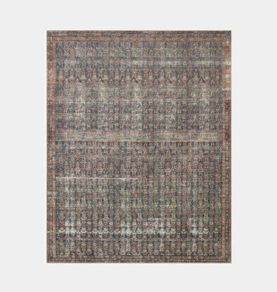 Billie BIL-02 Ocean / Brick Area Rug
