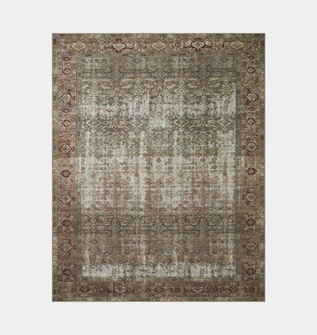 Georgie GER-07 Moss / Salmon Area Rug