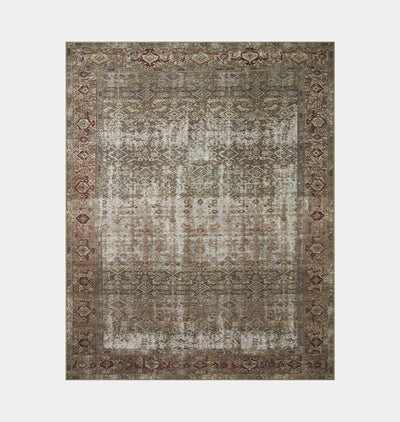 Georgie GER-07 Moss / Salmon Area Rug