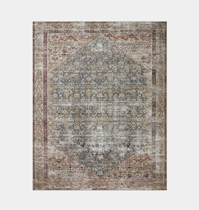 Georgie GER-04 Teal / Antique Area Rug