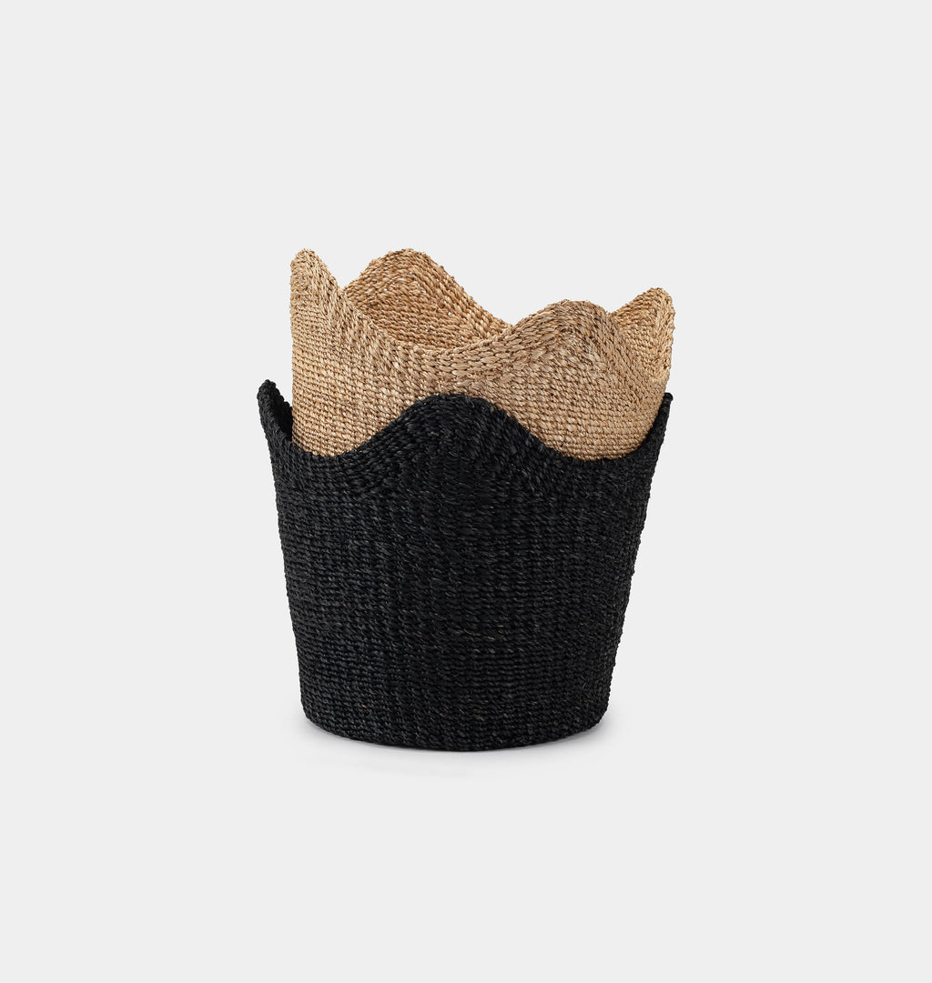 Handwoven Scallop Basket
