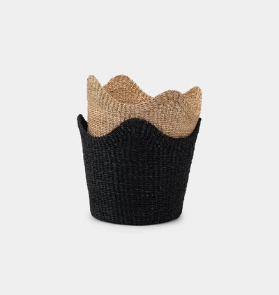 Handwoven Scallop Basket
