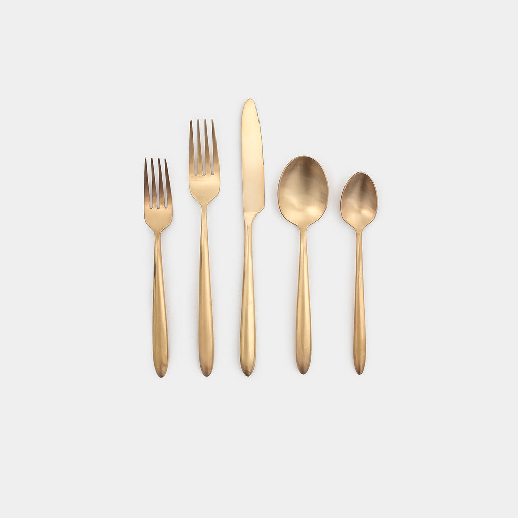Velo Gold Brush Flatware