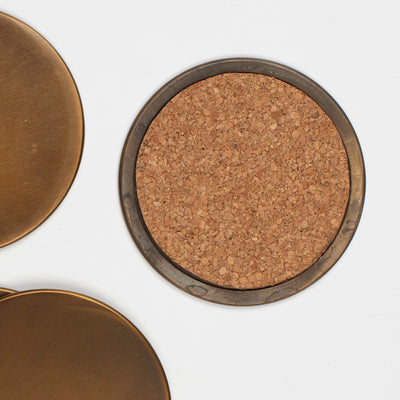 Brass Coaster Set of 4 - Shoppe Amber Interiors