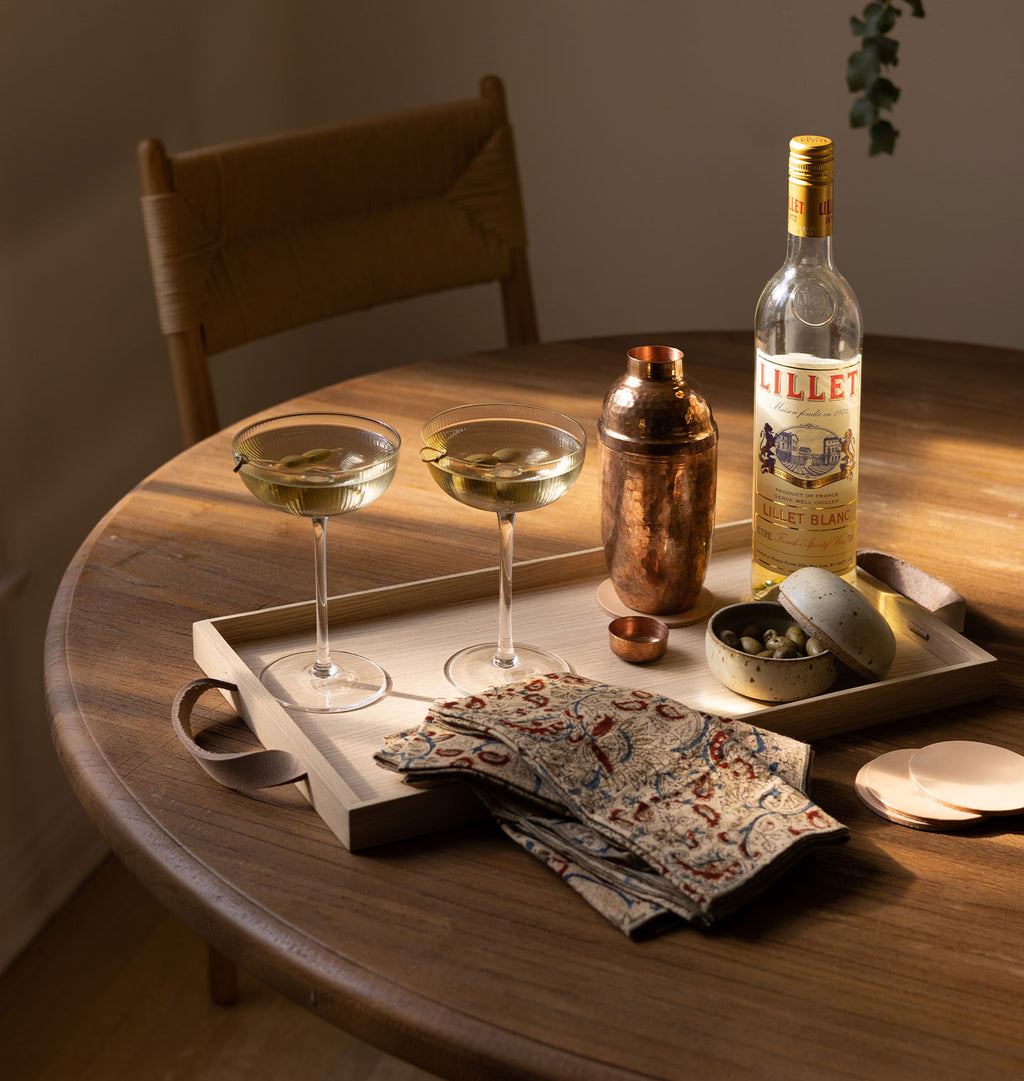 Amber Leather Coasters S/4