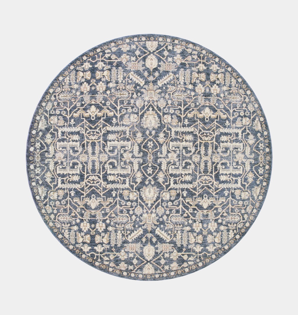 Zuma ZUM-02 Blue / Ivory Area Rug